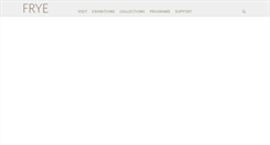 Desktop Screenshot of fryemuseum.org