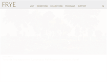 Tablet Screenshot of fryemuseum.org